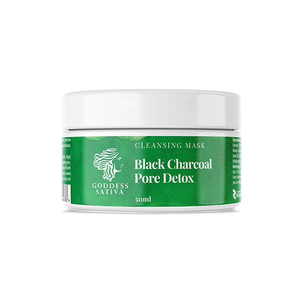 Black Charcoal Facial Cleansing Mask with Hemp Oil - Subscription - Image 2